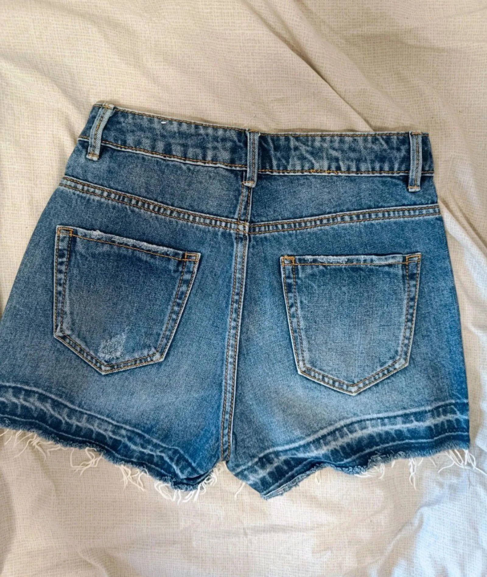 🌴 SHORTS VAQUEROS RIPPED DE TIRO ALTO - PIMKIE (TALLA 36 / S) 🎸✨ – photo 4